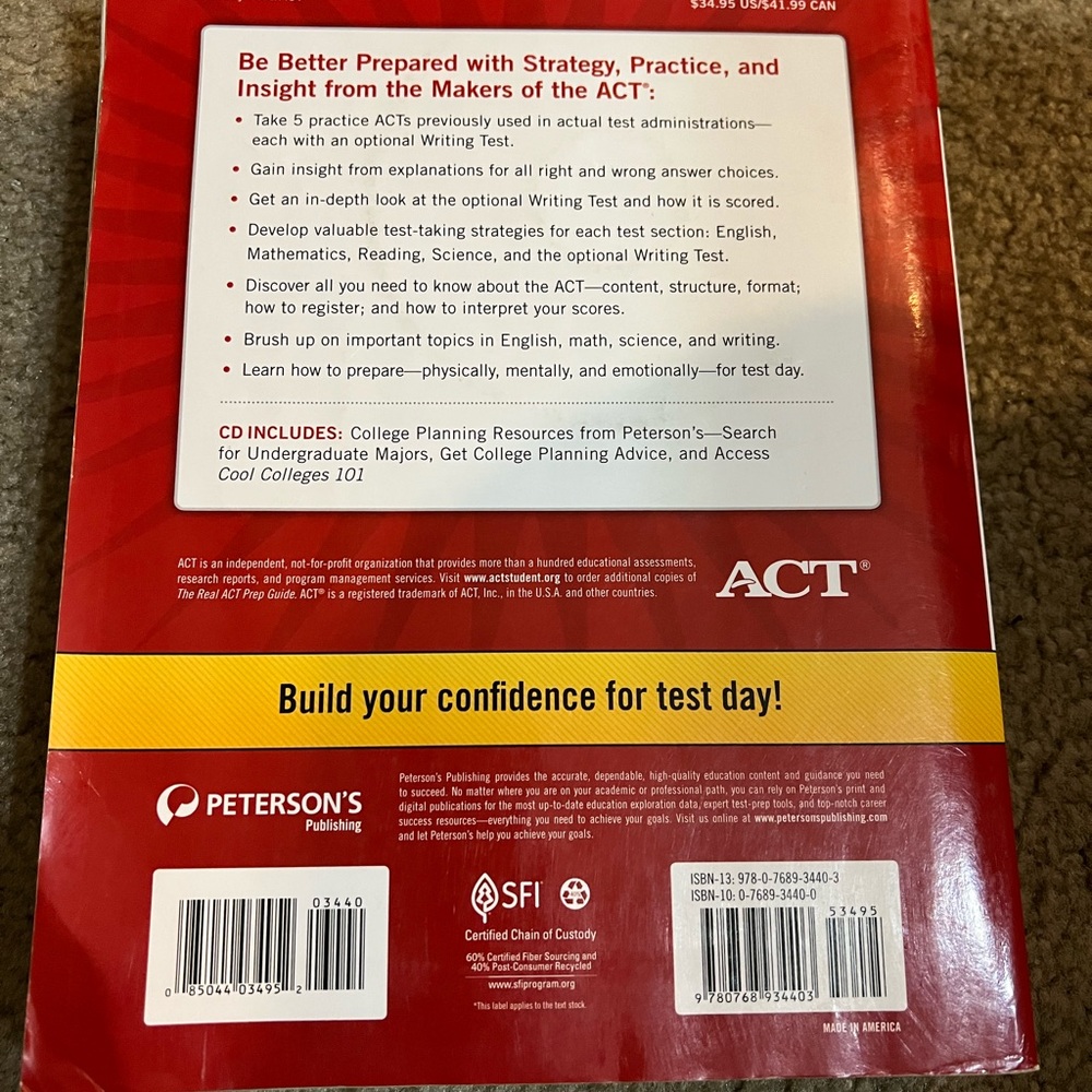 The Real ACT Prep Guide 3rd Edition - Picture 2 of 3